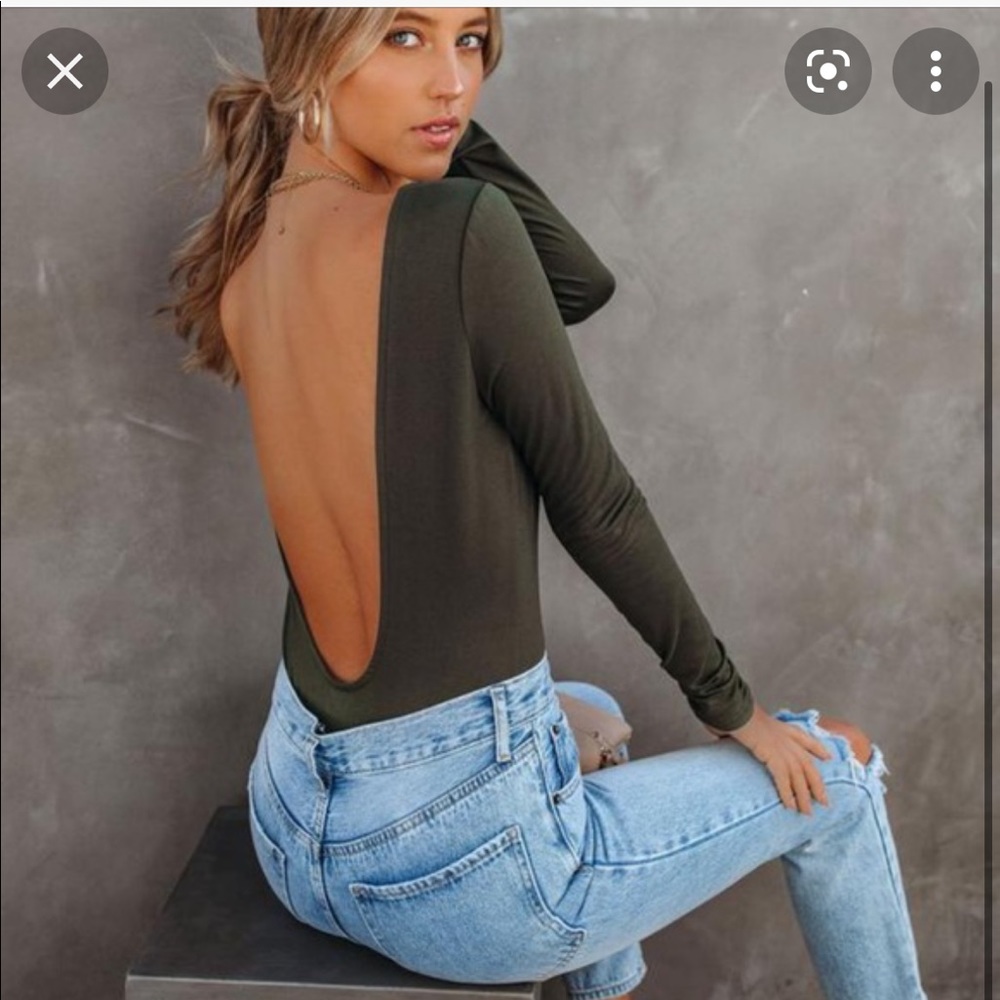 Open back long sleeve bodysuit from Vici